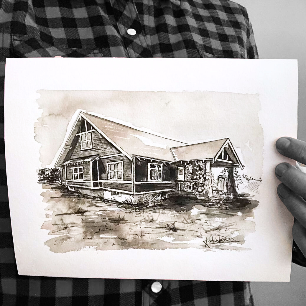 Pincher Creek Home Portrait