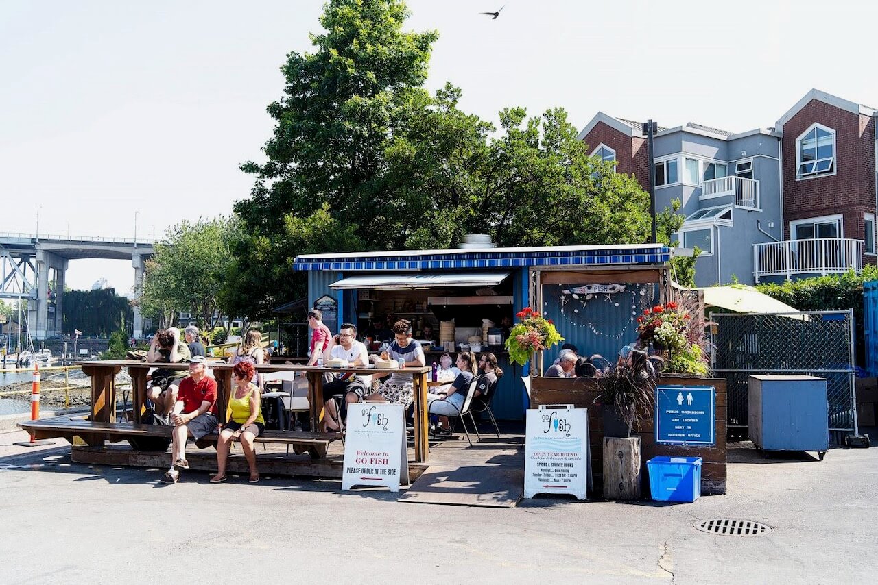 Go Fish restaurant near Granville Island Vancouver